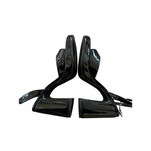 Madden Girl Caicos platform heeled sandal in black patent leather Size 8 $119 - Picture 6 of 13